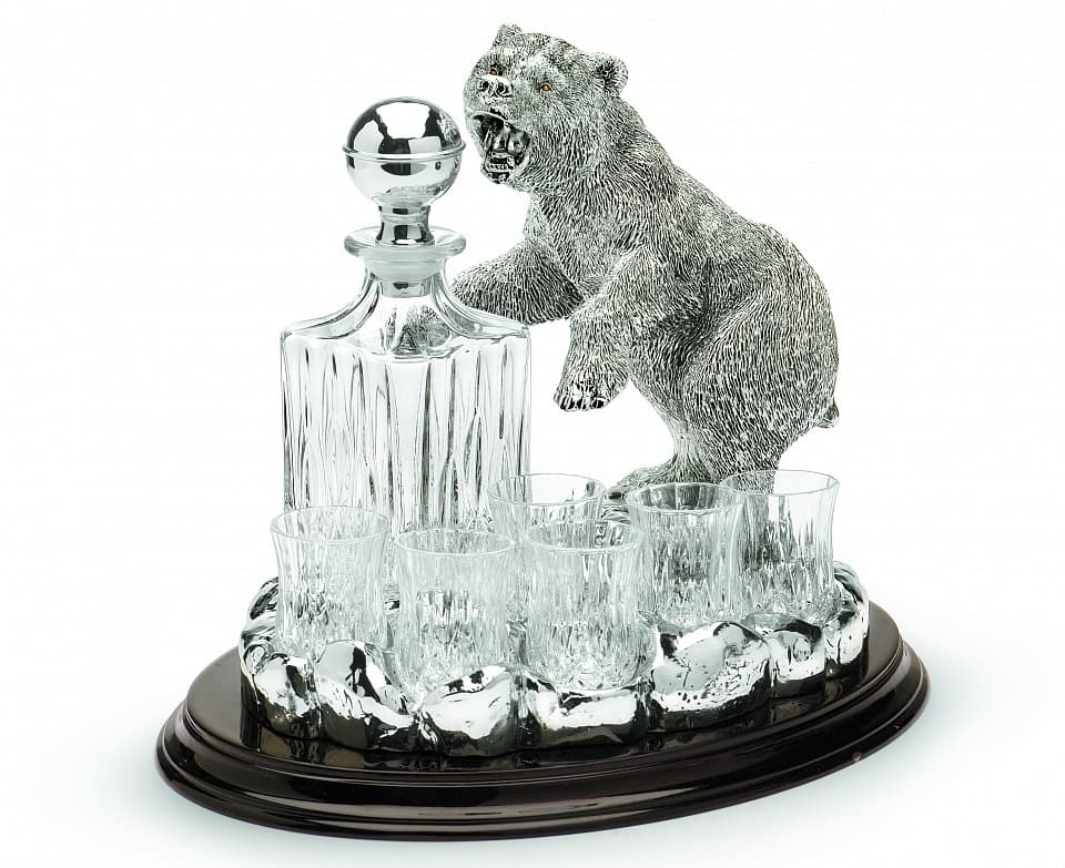 Набор для водки BEAR: декантер и рюмки (6 шт)