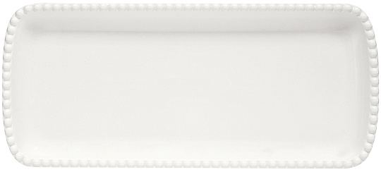 Блюдо сервировочное фарфоровое TIFFANY WHITE, размер: 36х16 см