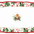 Блюдо сервировочное фарфоровое CHRISTMAS BERRIES, размер: 35x23 см в подарочной упаковке