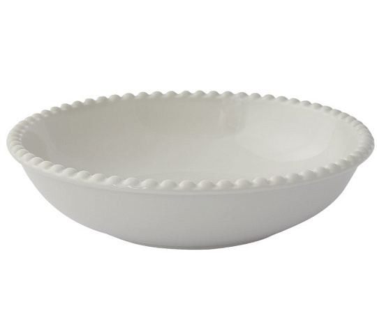 Тарелка суповая  фарфоровая TIFFANY GREY, д. 20 см