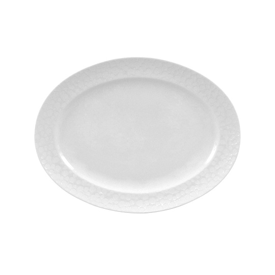 Блюдо овальное, 29 см, фарфор, серия STRAVAGANZA WHITE