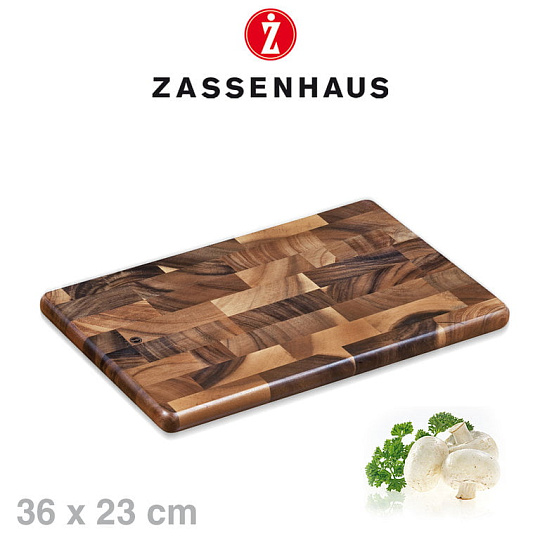 Доска разделочная деревянная р. 36х23х2 см,Zassenhaus