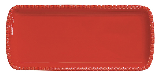 Блюдо сервировочное фарфоровое TIFFANY RED, размер: 36х16 см