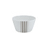 Салатник, 20 см, фарфор, серия SILVER STRIPES