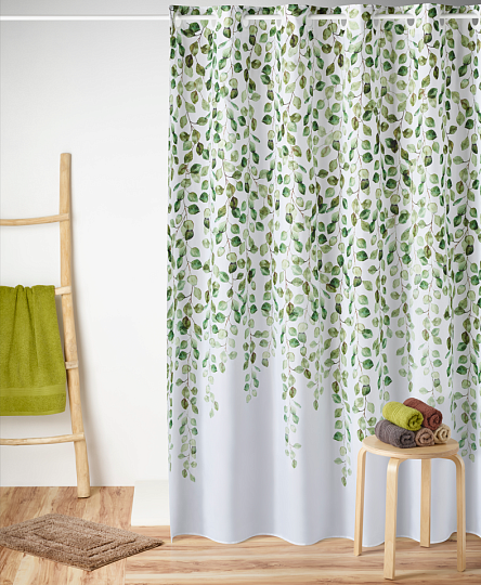 Шторка для ванной PILEA, состав: 100% полиэстер, размер: 180х200 см