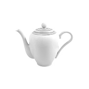 Кофейник, 1,44 мл, фарфор, серия SILVER STRIPES PORCEL магазин «Аура Дома»