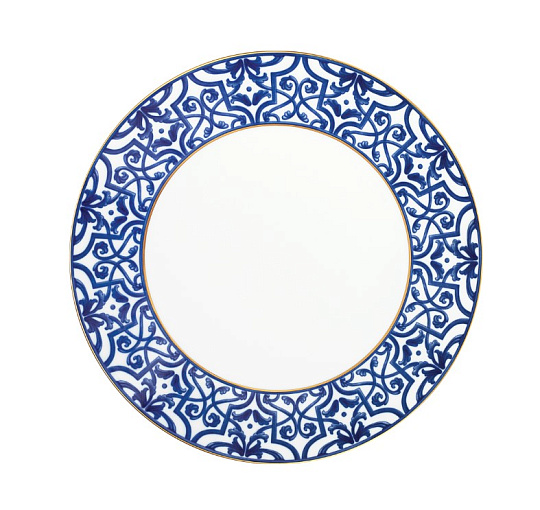 Тарелка десертная фарфоровая PETALA SIMPLES BLUE LEGACY, д. 23 см