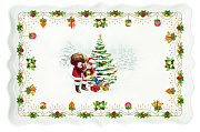 Блюдо сервировочное фарфоровое NOSTALGIC CHRISTMAS, размер: 35x23,5 см в подарочной упаковке  магазин «Аура Дома»