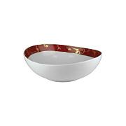 Салатник, 26 см, фарфор, серия GOLD RUBY PORCEL магазин «Аура Дома»