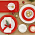 Блюдо сервировочное фарфоровое TIFFANY RED, размер: 36х16 см