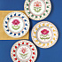 Тарелка закусочная фарфоровая FLOWERY, д. 26,5 см