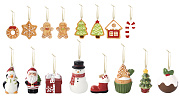 картинка Набор декоративных украшений для ёлки CHRISTMAS DECORATIONS (16 шт) в подарочной упаковке  магазин «Аура Дома»