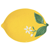 Блюдо сервировочное фарфоровое FLEURS ET CITRONS, размер: 30x22 см  магазин «Аура Дома»