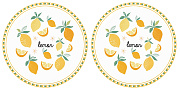 Набор тарелок фарфоровых TWIST & MATCH YELLOW (2 шт), д. 20 см в подарочной упаковке  магазин «Аура Дома»