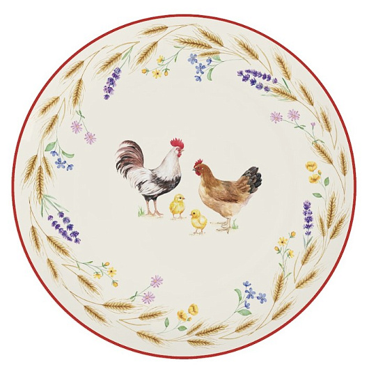 Тарелка десертная фарфоровая COUNTRY LIFE, д. 19 см