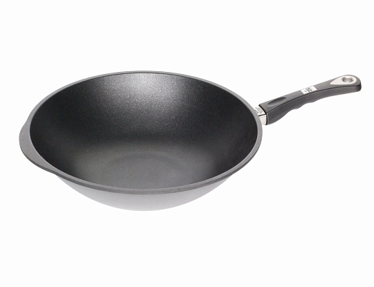 Сковорода глубокая AMT Gastroguss WOK (ВОК), I-1136S-E-Z20B, диаметр 36 см, индукция 