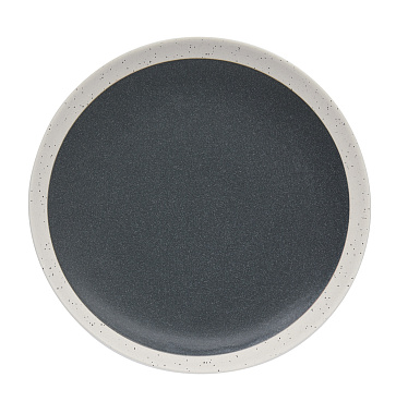 Тарелка десертная керамическая GRAPHITE DARK GREY, д. 19 см