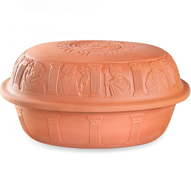 Емкость для запекания с крышкой Roaster Maxi размер 34,0 x 19,0 x 45,0 cm цвет терракот примерно на 8 человек