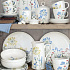 Блюдо сервировочное фарфоровое MILLE FLEURS BLUE, размер: 36x15,5 см в подарочной упаковке