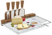 Подставка для сыра с 4-мя лопатками и слайсером LES FROMAGES Easy Life магазин «Аура Дома»