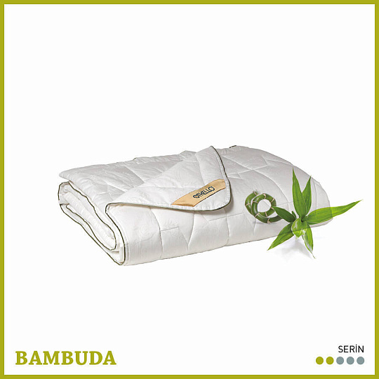 Одеяло Bambuda, размер: 155х215 см, состав верха: 60% хлопок, 40% бамбуковое волокно, наполнитель: 30% бамбуковое волокно, 70% микрофибра