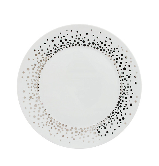Тарелка закусочная фарфоровая PETALA SILVER RAIN, д. 27 см