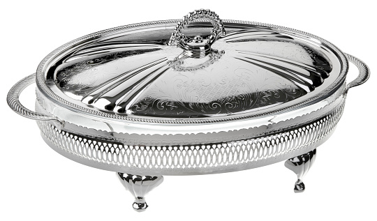 Блюдо для сервировки, овальное, с крышкой, Queen Anne