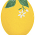 Блюдо сервировочное фарфоровое FLEURS ET CITRONS, размер: 30x22 см