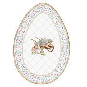 Блюдо сервировочное фарфоровое SPRING BLOOM, размер: 30x21 см в подарочной упаковке Easy Life / Nuova R2S магазин «Аура Дома»
