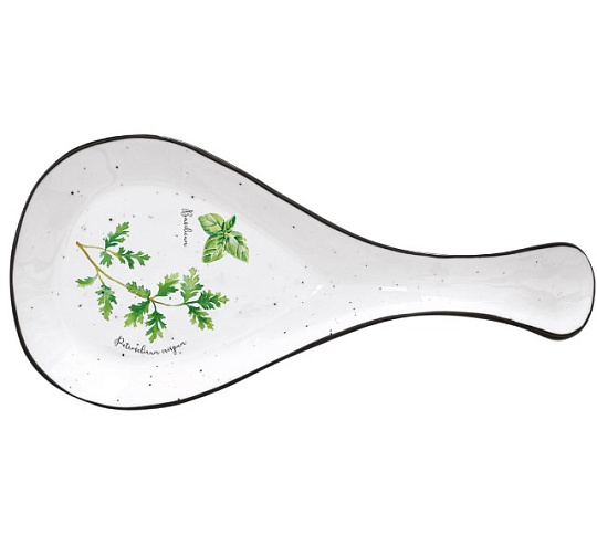 Подставка для ложки фарфоровая HERBARIUM в подарочной упаковке