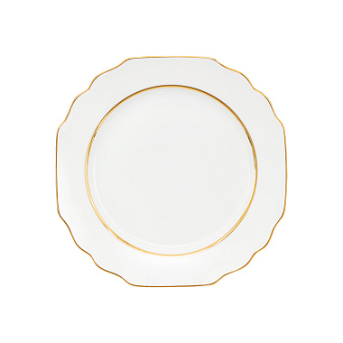 Тарелка закусочная фарфоровая VIENA PREMIUM GOLD, д. 27 см