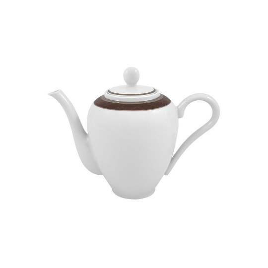 Кофейник, 1,4 л, фарфор, серия ETHEREAL Chocolat