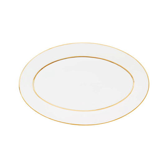 Блюдо овальное фарфоровое MYTH PREMIUM GOLD, размер: 31х20 см