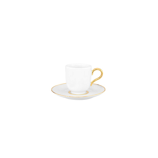Блюдце фарфоровое, OLYMPUS PREMIUM GOLD, д. 12 см