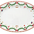 Блюдо сервировочное фарфоровое MAGIE DE NOEL, размер: 35x23,5 см в подарочной упаковке