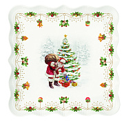 Блюдо сервировочное фарфоровое NOSTALGIC CHRISTMAS, размер: 30x29,5 см в подарочной упаковке  магазин «Аура Дома»