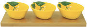 Набор для сервировки фарфоровый FLEURS ET CITRONS в подарочной упаковке  магазин «Аура Дома»
