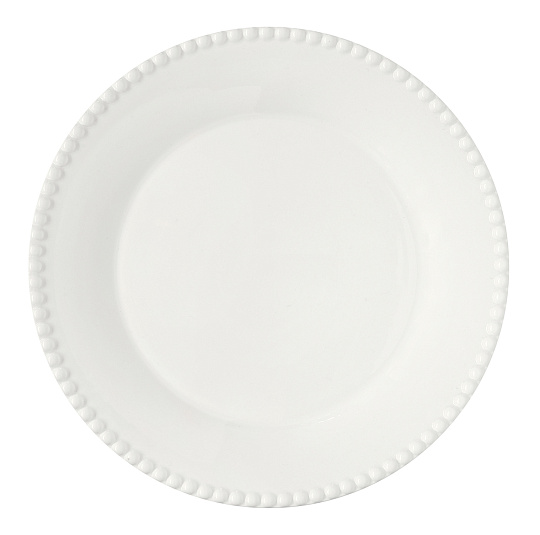 Блюдо сервировочное фарфоровое TIFFANY WHITE, д. 26 см