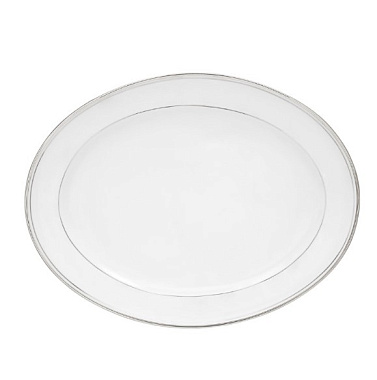 Блюдо овальное фарфоровое OLYMPUS PLATINE, размер: 29х22 см