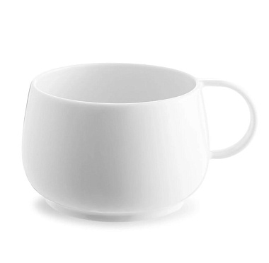 Чашка чайная Empileo Cafeterie Blanc , 390 мл , фарфор