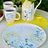 Тарелка закусочная фарфоровая MILLE FLEURS YELLOW, д. 26 см