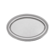 Блюдо овальное, 31х20 см, фарфор, серия SILVER STRIPES PORCEL магазин «Аура Дома»