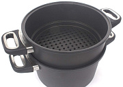 картинка Пароварка с крышкой т.м. "The World's Best Pan", с антипригарным покрытием Lotan (индукция)  магазин «Аура Дома»