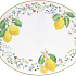 Блюдо сервировочное фарфоровое FLEURS ET CITRONS, размер: 30x21,5 см