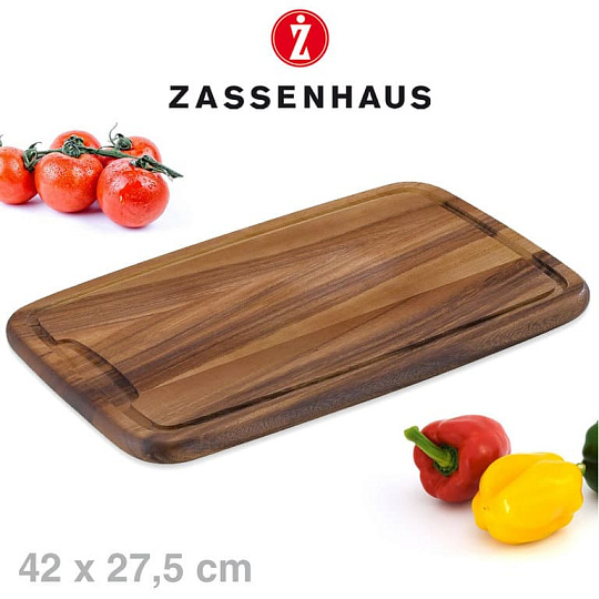 Доска разделочная деревянная р. 42x27,5 см,Zassenhaus