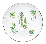 Тарелка закусочная фарфоровая HERBARIUM, д. 26 см Easy Life магазин «Аура Дома»