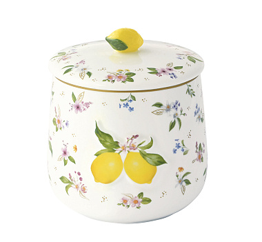Банка фарфоровая FANCY FRUIT, д. 11 см в подарочной упаковке