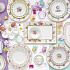 Блюдо сервировочное фарфоровое SPRING BLOOM, размер: 35x15 см в подарочной упаковке