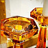 Подсвечник стеклянный ORANGE, выс. 23 см в подарочной упаковке