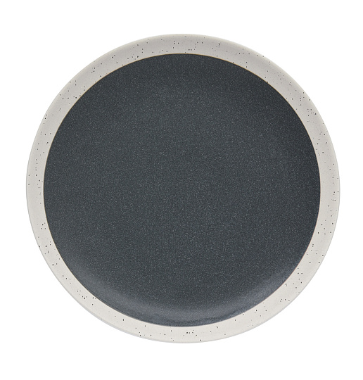 Тарелка десертная керамическая GRAPHITE DARK GREY, д. 19 см